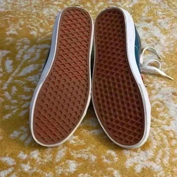 Vans off the wall punk hightop mixed pattern, skating shoes m8.5 w10 NWOB - Picture 6 of 8